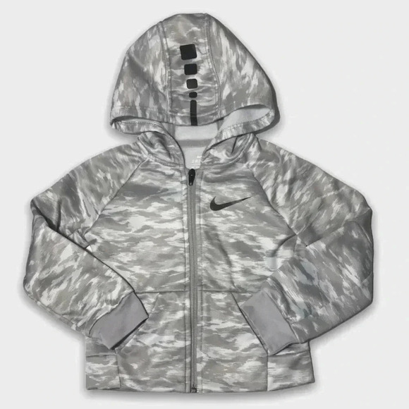 Light Gray Nike Athletic Zip Up Jacket - Picture 1 of 5